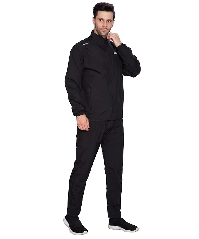 Btag Men's Solid Polyester Full Zip Sportswear Regular Fit Track Suit Sets