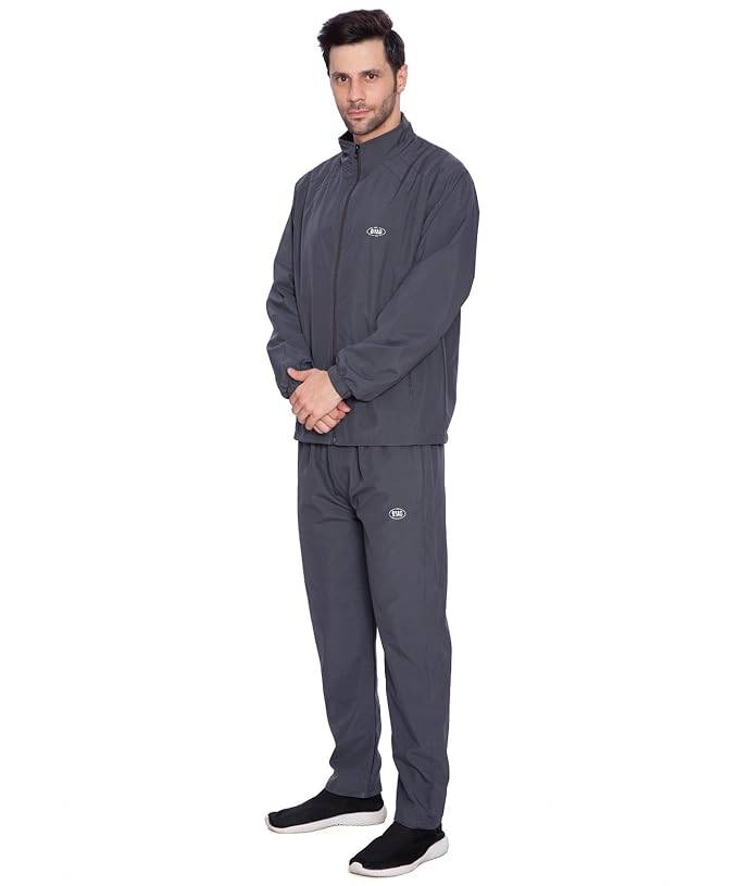 Btag Men's Solid Polyester Full Zip Sportswear Regular Fit Track Suit Sets