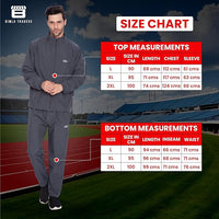 BTfash Men's Solid Polyester Full Zip Sportswear Regular Fit Track Suits Athletic Gym Running Jogging Suit Sets