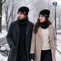 Bimla Traders Mens Winter Beanie Hats Scarf Set (2 Piece Combo)