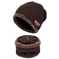 Bimla Traders Mens Winter Beanie Hats Scarf Set (2 Piece Combo)