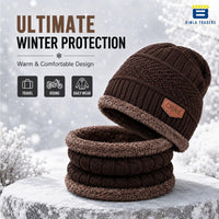 Bimla Traders Mens Winter Beanie Hats Scarf Set (2 Piece Combo)