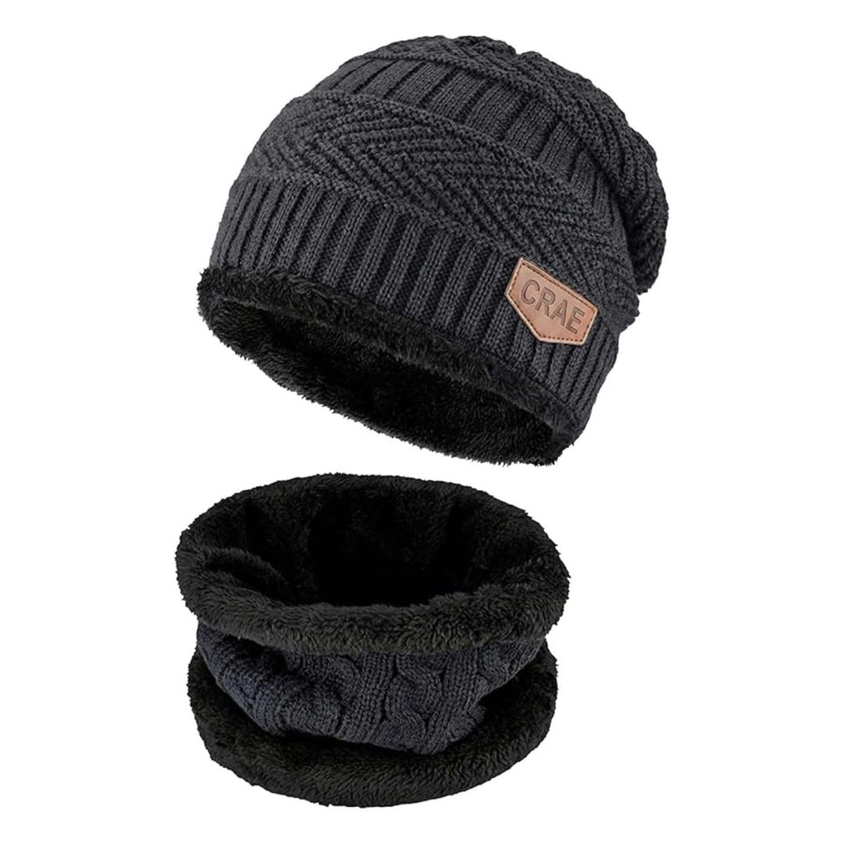 Bimla Traders Mens Winter Beanie Hats Scarf Set (2 Piece Combo)