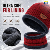 Bimla Traders Mens Winter Beanie Hats Scarf Set (2 Piece Combo)