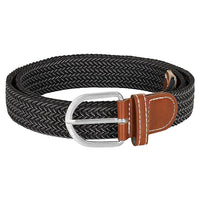 Btag Stretchable Braided Woven Fabric Belt for Men and Women