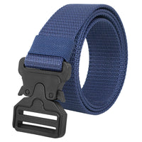 Bimla Traders Men's Synthetic Belt Wide Nylon Military Style Tactical Canvas Waist Belt With Buckle