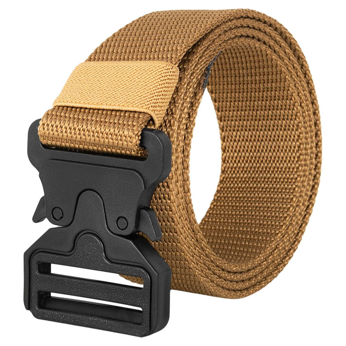 Bimla Traders Men's Synthetic Belt Wide Nylon Military Style Tactical Canvas Waist Belt With Buckle