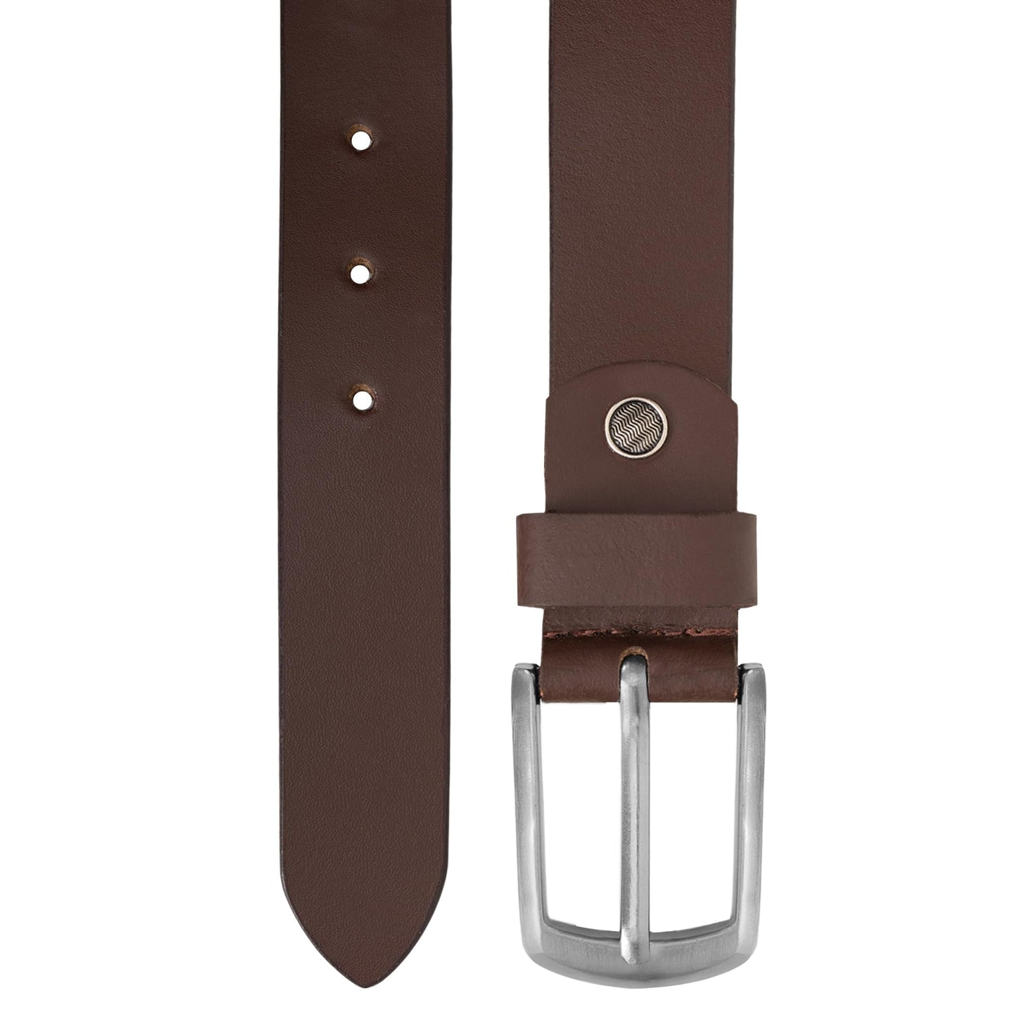 Bimla Traders Top Grain Genuine Leather Belt for Men | Formal & Casual | Adjustable Size | Premium Buckle | Ideal for Jeans, Formal, and Casual Wear | Width 35 MM (Brown_)