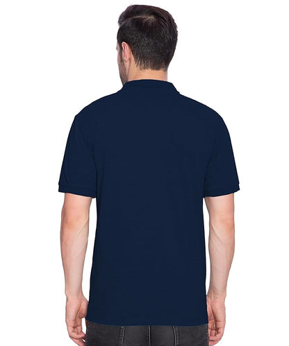 BTfash Men's Regular Fit Polo Neck Half Sleeve Solid Premium T-Shirt | Pack of 1