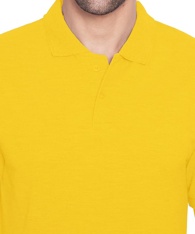 BTfash Men's Regular Fit Polo Neck Half Sleeve Solid Premium T-Shirt | Pack of 1