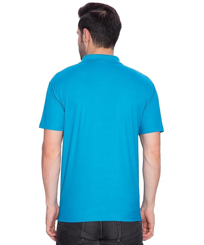 BTfash Men's Dri-Fit Polo Neck Half Sleeve Solid Basic T-Shirt | Pack of 1