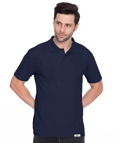 Btag Men's Dri-Fit Polo Neck Half Sleeve Solid Basic T-Shirt | Pack of 1