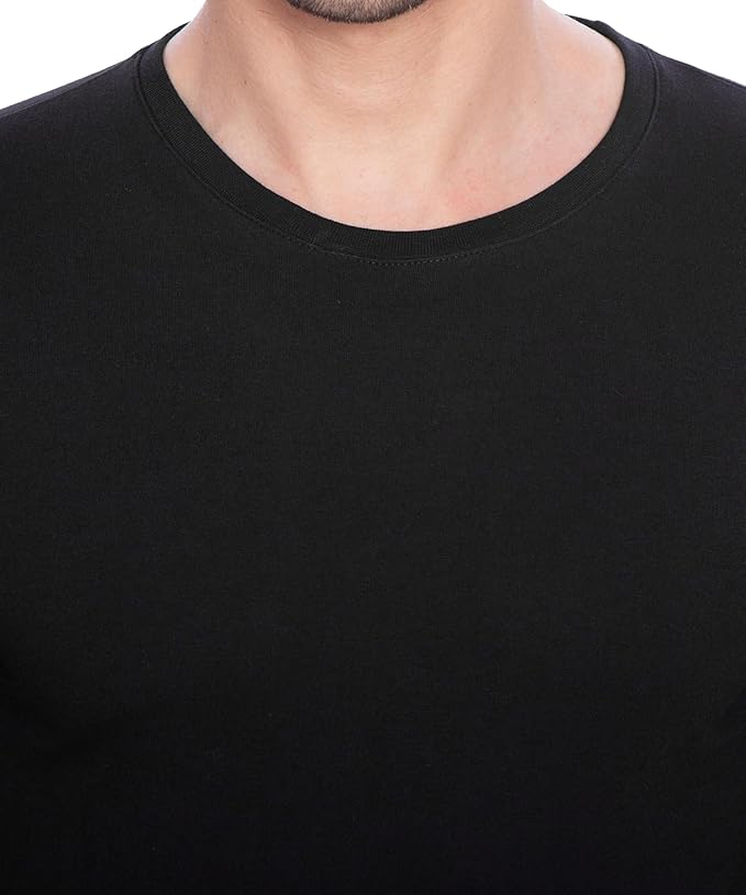 Btag Men's Cotton Round Neck Half Sleeve Solid Basic T-Shirt | Pack of 1