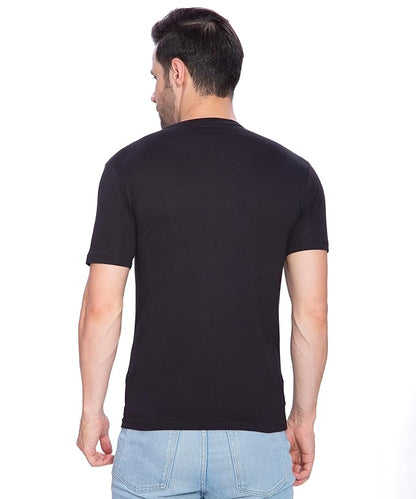 Btag Men's Cotton Round Neck Half Sleeve Solid Basic T-Shirt | Pack of 1