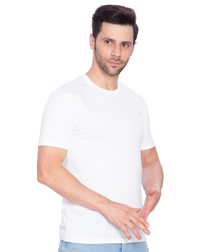 Btag Men's Cotton Round Neck Half Sleeve Solid Basic T-Shirt | Pack of 1