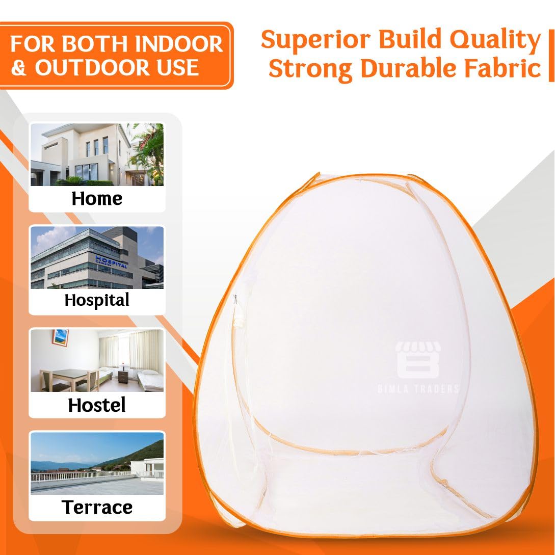 Bimla Traders 100% Polyester Mosquito Net – Premium Insect Protection, Strong, Portable & Durable