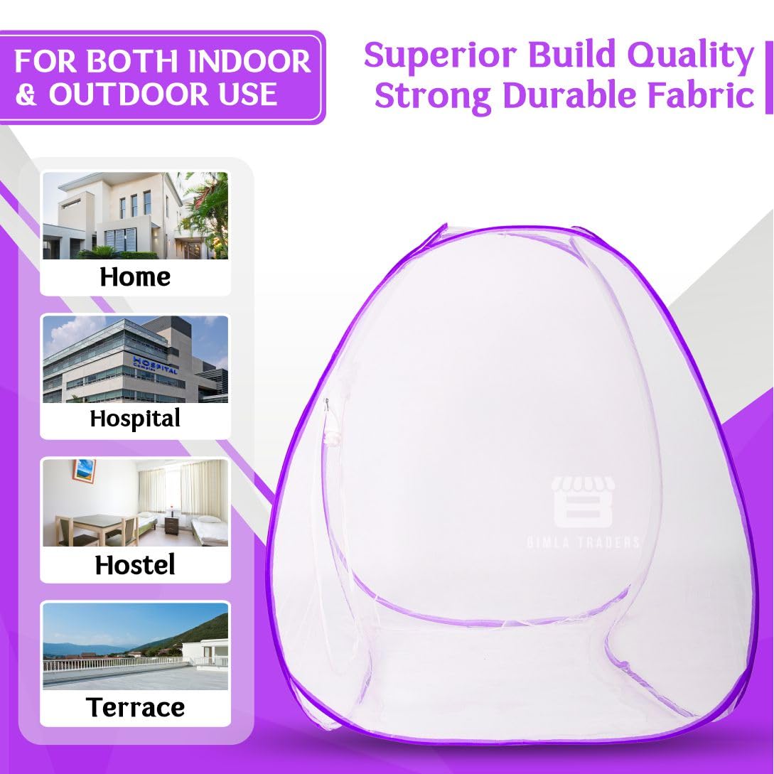 Bimla Traders 100% Polyester Mosquito Net – Premium Insect Protection, Strong, Portable & Durable