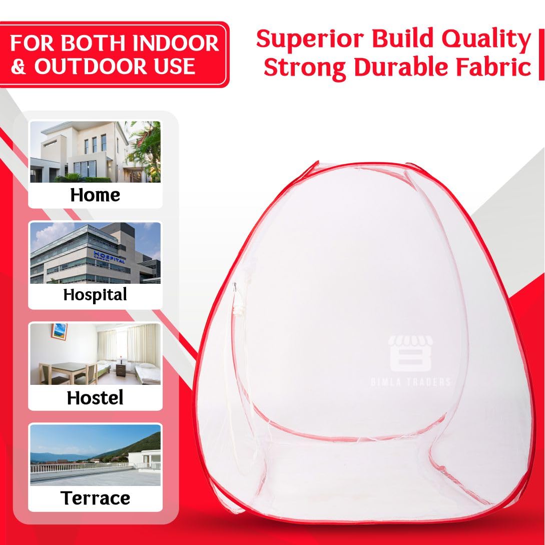 Bimla Traders 100% Polyester Mosquito Net – Premium Insect Protection, Strong, Portable & Durable