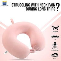 Btag Premium Memory Foam Neck Pillow for Travel, Sleep & Support - Soft & Comfortable - Ideal for Home, Office & Car Use