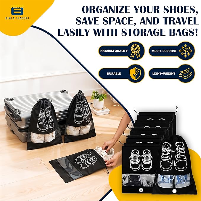 Btag Shoes Bag for Travel & Storage organizer for Men & Women | Travel Accessories | Shoe Organizer | Shoe Cover for Travel Essentials