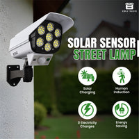Bimla Traders Motion Sensor Led Solar Light - Security Camera Shaped for Outdoor use, Home, Garden with Remote Control.