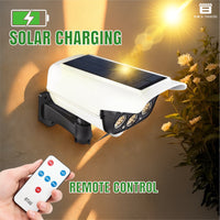 Bimla Traders Motion Sensor Led Solar Light - Security Camera Shaped for Outdoor use, Home, Garden with Remote Control.