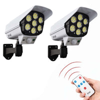 Bimla Traders Motion Sensor Led Solar Light - Security Camera Shaped for Outdoor use, Home, Garden with Remote Control.