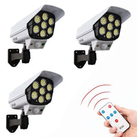 Bimla Traders Motion Sensor Led Solar Light - Security Camera Shaped for Outdoor use, Home, Garden with Remote Control.