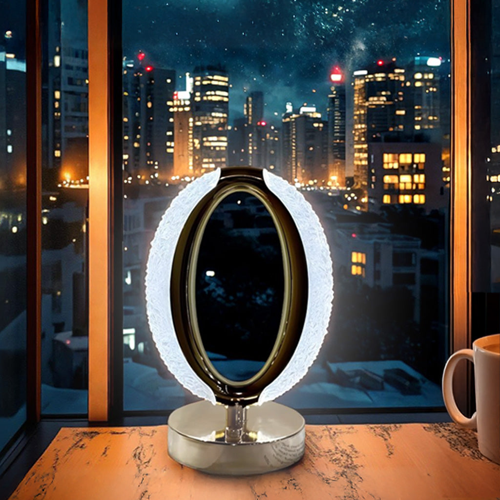 CRAE Acrylic Night Desk Lamp, Portable, Romantic Acrylic Night Desk Lamp for Bedroom, Home Furnishing Decoration