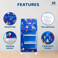 Bimla Traders Baby Almirah Kids Storage Organizer for Clothes,Books,Shoes,Toys Wardrobe for Multipurpose Collapsible