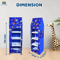 Bimla Traders Baby Almirah Kids Storage Organizer for Clothes,Books,Shoes,Toys Wardrobe for Multipurpose Collapsible