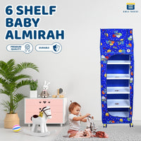 Bimla Traders Baby Almirah Kids Storage Organizer for Clothes,Books,Shoes,Toys Wardrobe for Multipurpose Collapsible