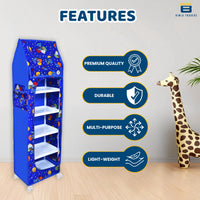 Bimla Traders Baby Almirah Kids Storage Organizer for Clothes,Books,Shoes,Toys Wardrobe for Multipurpose Collapsible