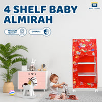 Bimla Traders Baby Almirah Kids Storage Organizer for Clothes,Books,Shoes,Toys Wardrobe for Multipurpose Collapsible