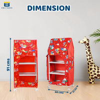 Bimla Traders Baby Almirah Kids Storage Organizer for Clothes,Books,Shoes,Toys Wardrobe for Multipurpose Collapsible