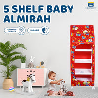 Bimla Traders Baby Almirah Kids Storage Organizer for Clothes,Books,Shoes,Toys Wardrobe for Multipurpose Collapsible