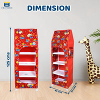 Bimla Traders Baby Almirah Kids Storage Organizer for Clothes,Books,Shoes,Toys Wardrobe for Multipurpose Collapsible