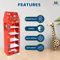 Bimla Traders Baby Almirah Kids Storage Organizer for Clothes,Books,Shoes,Toys Wardrobe for Multipurpose Collapsible