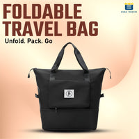 BTfash Waterproof Foldable Travel Bag for Women | 41 Liters Capacity | Shoulder Bags | Hand Bag for Ladies Personal Items Expandable Travel Bag, Carry Weekender Luggage for Travelling