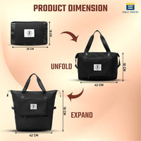 BTfash Waterproof Foldable Travel Bag for Women | 41 Liters Capacity | Shoulder Bags | Hand Bag for Ladies Personal Items Expandable Travel Bag, Carry Weekender Luggage for Travelling