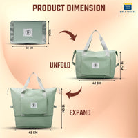 BTfash Waterproof Foldable Travel Bag for Women | 41 Liters Capacity | Shoulder Bags | Hand Bag for Ladies Personal Items Expandable Travel Bag, Carry Weekender Luggage for Travelling