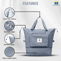 BTfash Waterproof Foldable Travel Bag for Women | 41 Liters Capacity | Shoulder Bags | Hand Bag for Ladies Personal Items Expandable Travel Bag, Carry Weekender Luggage for Travelling