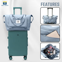 BTfash Waterproof Foldable Travel Bag for Women | 41 Liters Capacity | Shoulder Bags | Hand Bag for Ladies Personal Items Expandable Travel Bag, Carry Weekender Luggage for Travelling