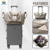 BTfash Waterproof Foldable Travel Bag for Women | 41 Liters Capacity | Shoulder Bags | Hand Bag for Ladies Personal Items Expandable Travel Bag, Carry Weekender Luggage for Travelling