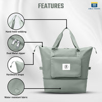 BTfash Waterproof Foldable Travel Bag for Women | 41 Liters Capacity | Shoulder Bags | Hand Bag for Ladies Personal Items Expandable Travel Bag, Carry Weekender Luggage for Travelling