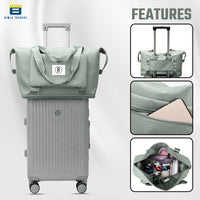 BTfash Waterproof Foldable Travel Bag for Women | 41 Liters Capacity | Shoulder Bags | Hand Bag for Ladies Personal Items Expandable Travel Bag, Carry Weekender Luggage for Travelling