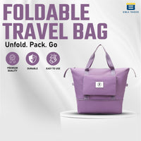 BTfash Waterproof Foldable Travel Bag for Women | 41 Liters Capacity | Shoulder Bags | Hand Bag for Ladies Personal Items Expandable Travel Bag, Carry Weekender Luggage for Travelling