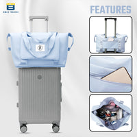 BTfash Waterproof Foldable Travel Bag for Women | 41 Liters Capacity | Shoulder Bags | Hand Bag for Ladies Personal Items Expandable Travel Bag, Carry Weekender Luggage for Travelling