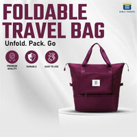 BTfash Waterproof Foldable Travel Bag for Women | 41 Liters Capacity | Shoulder Bags | Hand Bag for Ladies Personal Items Expandable Travel Bag, Carry Weekender Luggage for Travelling