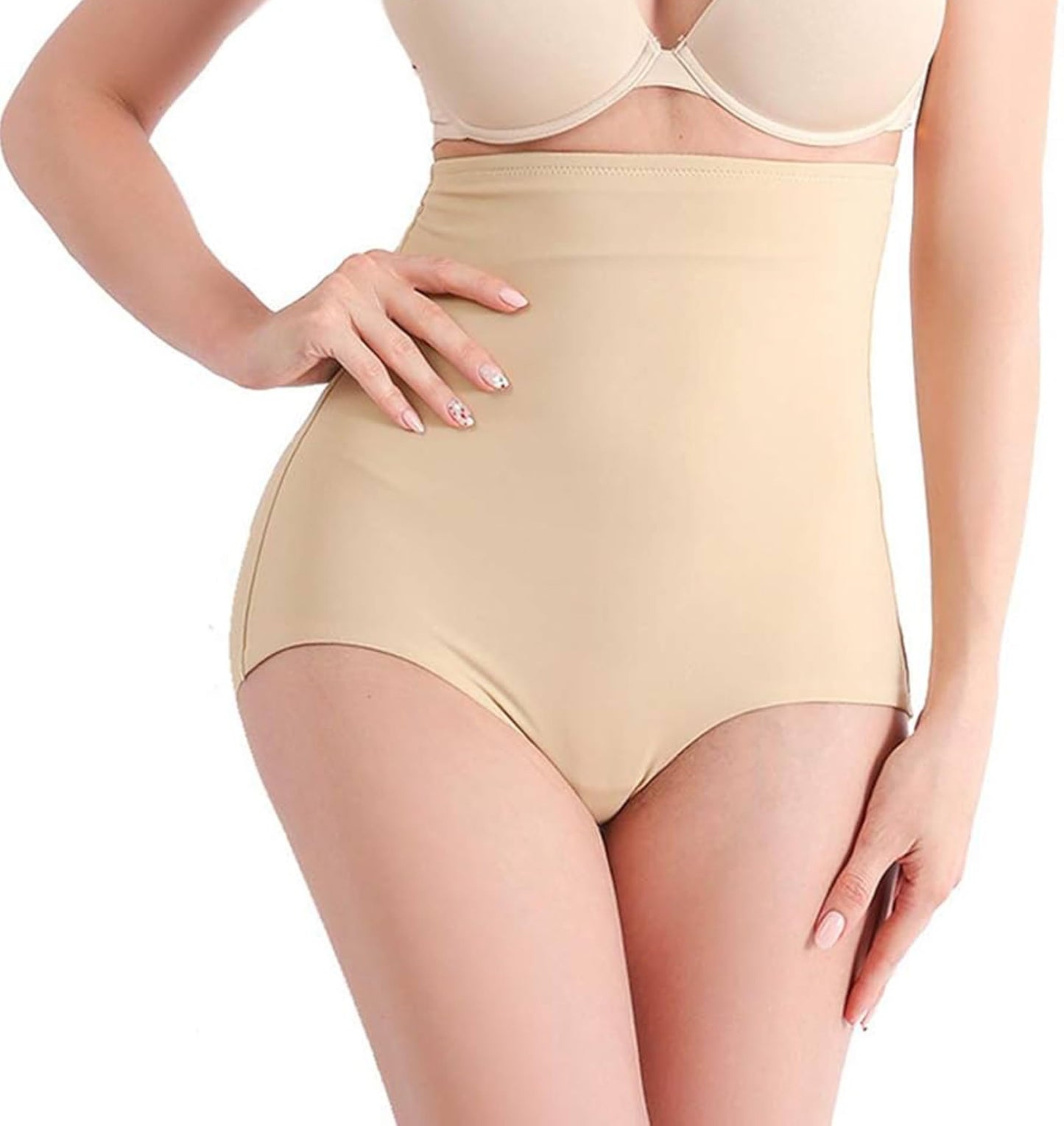 Bimla Traders High-Waist Tummy Tucker Shapewear for Women | Seamless Body Shaper | Invisible Under Dresses | Slimming Control Panty